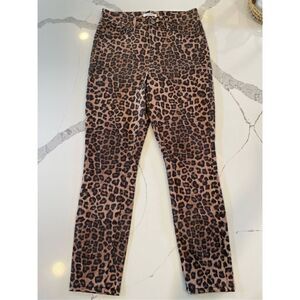 Good American Good Waist Leopard Print Skinny Jeans Sz 8/29